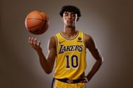 Max Christie at the 2022 NBA Rookie Photo Shoot
